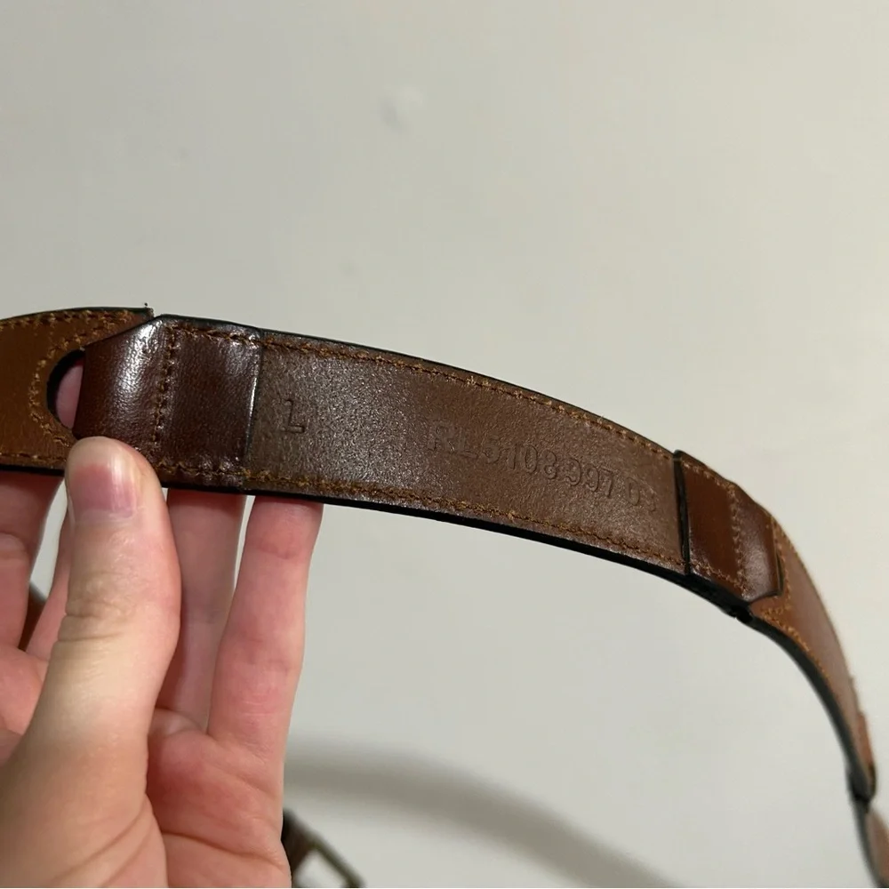 Vintage Relic Contrasting Brown Leather Belt Statement Unique Western Festival